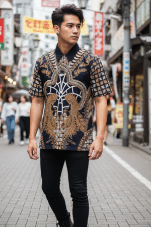 Batik Peksi Tarung (Kerah)