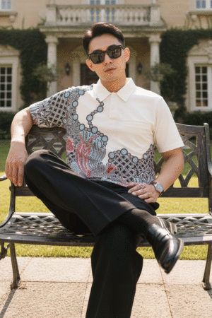 Batik Kawung Uter (Kerah)