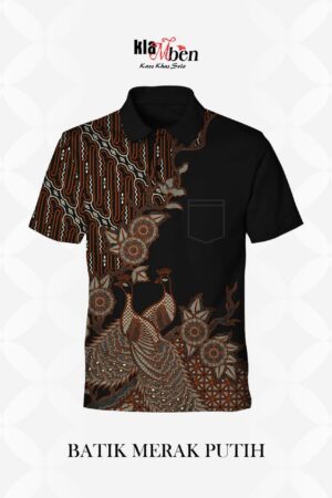 Batik Merak Putih (Kerah)