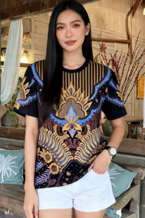 Batik Lawasan Nila (Oblong)